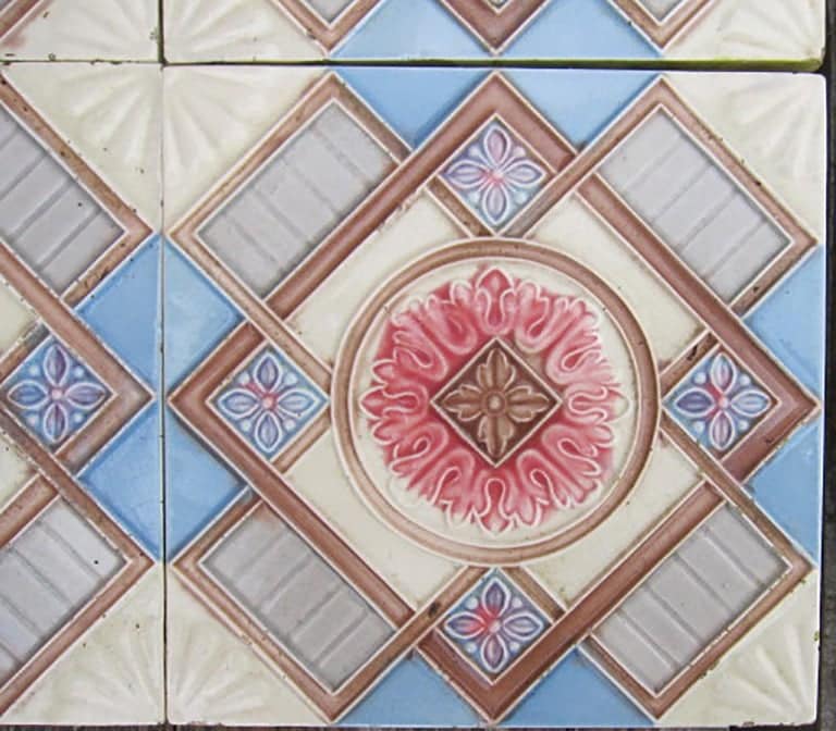 1 of the 13 Glazed Relief Tiles Produits Céramiques de la Dyle, circa 1930