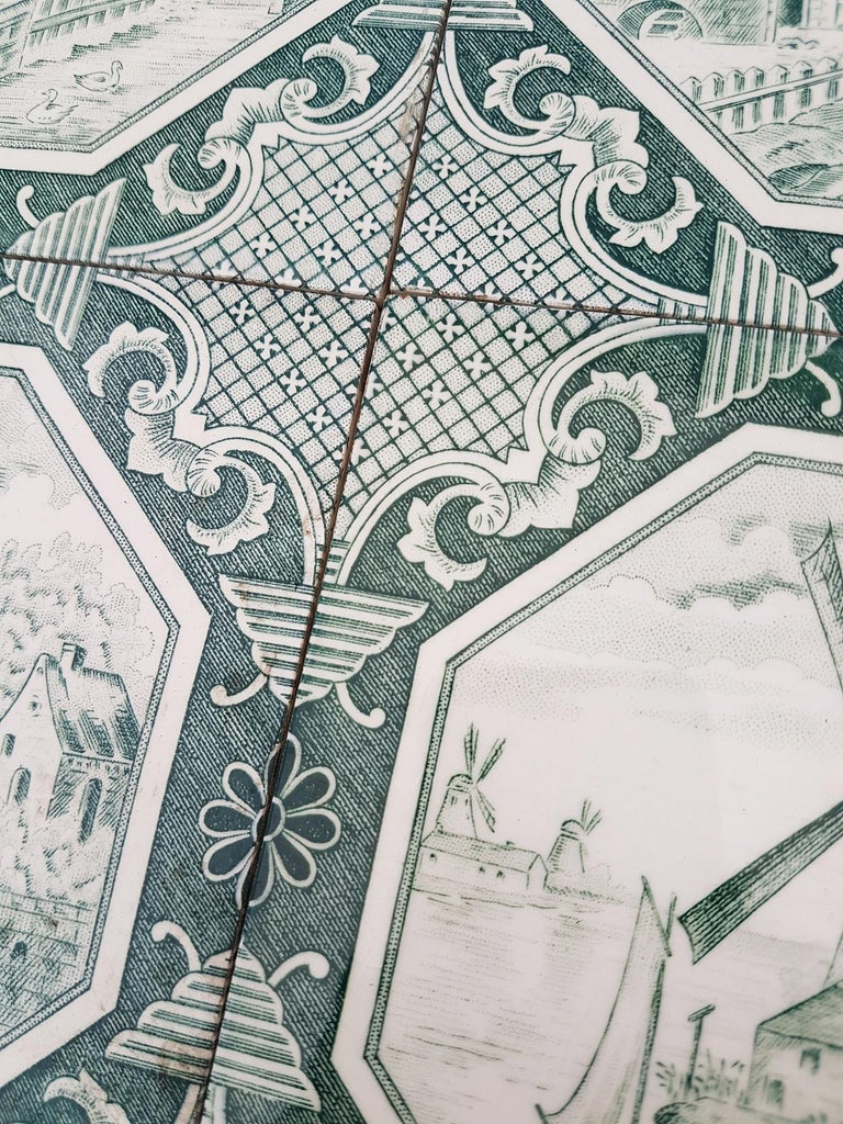 Set of 4 of Ceramic Tiles by Gilliot 'Total 200 Tiles', 1930