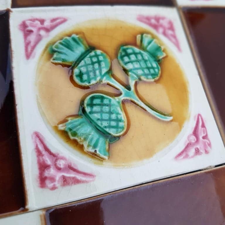 115 Art Deco Tiles by S.A. Faienceries de Bouffioulx, 1930s