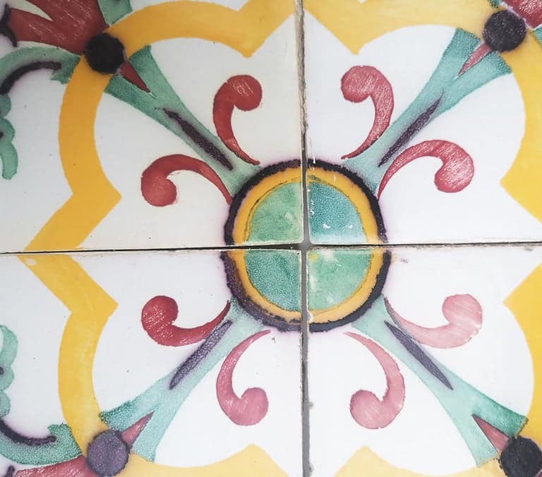 1 of the 350 Handmade Antique Ceramic Tiles by Devres, France, 1920s