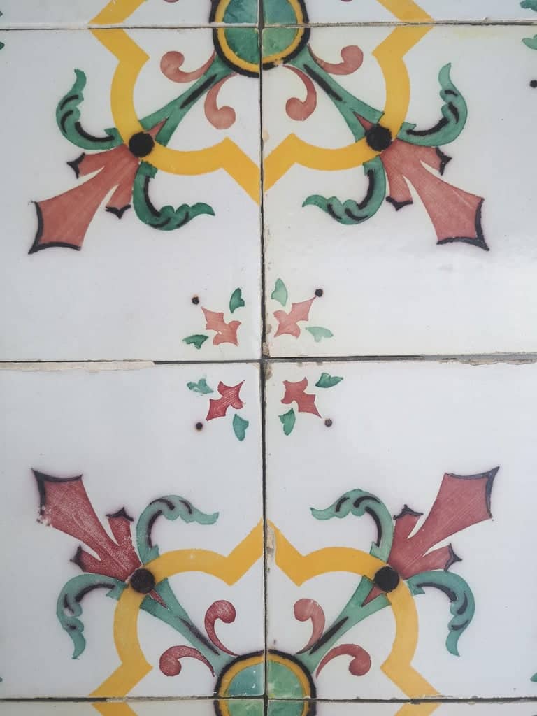 1 of the 350 Handmade Antique Ceramic Tiles by Devres, France, 1920s