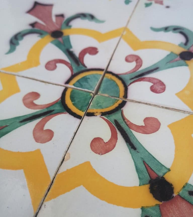 1 of the 350 Handmade Antique Ceramic Tiles by Devres, France, 1920s