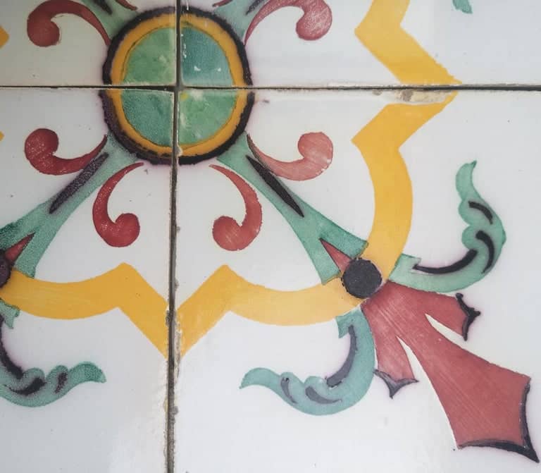 1 of the 350 Handmade Antique Ceramic Tiles by Devres, France, 1920s