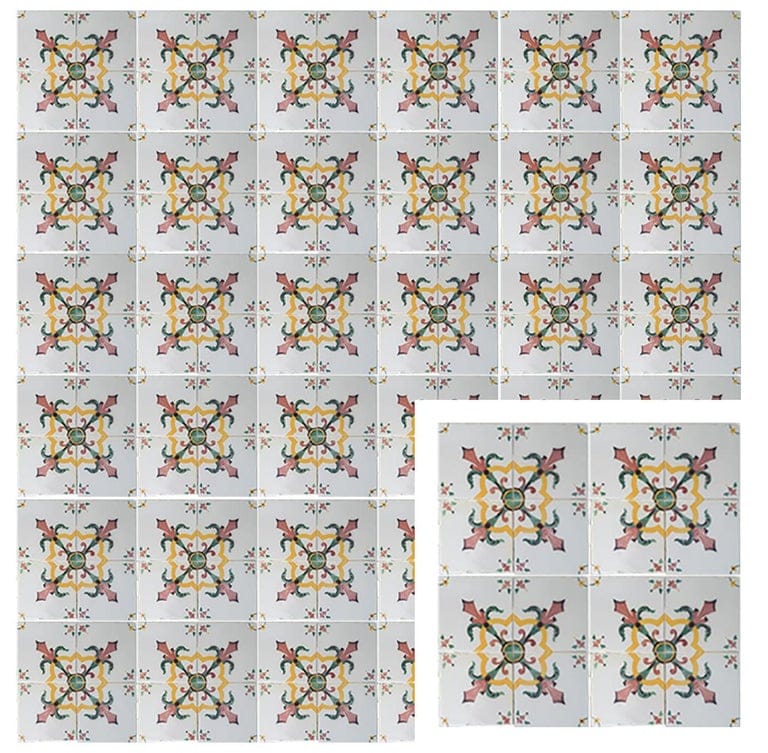 1 of the 350 Handmade Antique Ceramic Tiles by Devres, France, 1920s