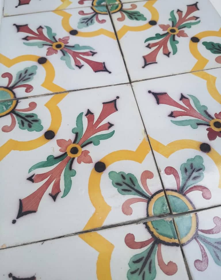 1 of the 350 Handmade Antique Ceramic Tiles by Devres, France, 1920s