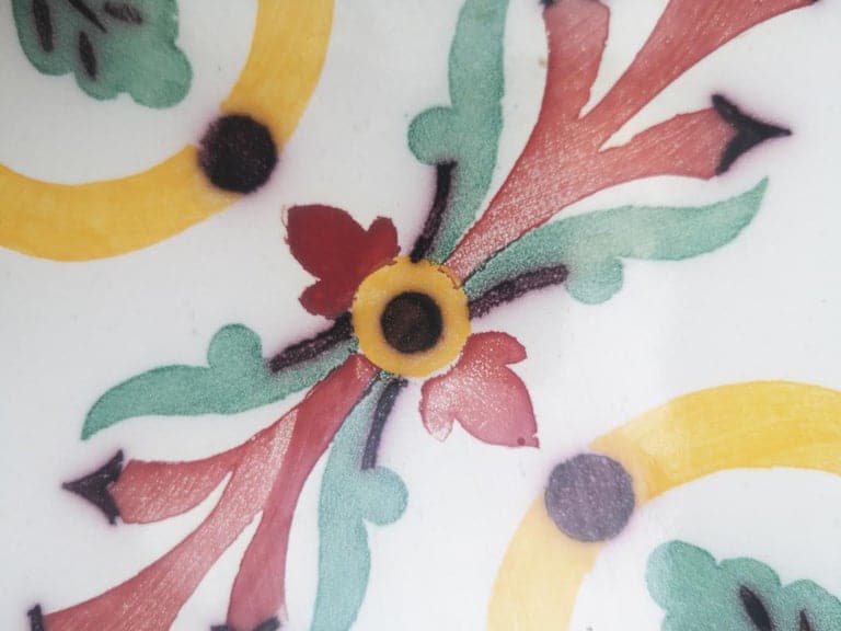 1 of the 350 Handmade Antique Ceramic Tiles by Devres, France, 1920s