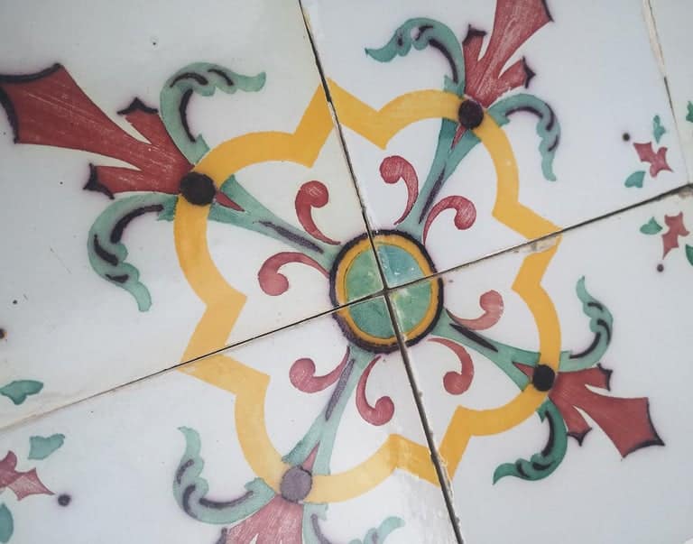 1 of the 350 Handmade Antique Ceramic Tiles by Devres, France, 1920s