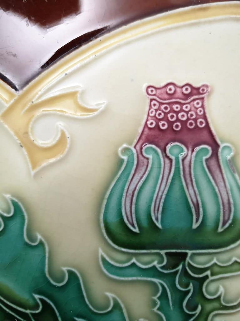 1 of the 31 Unique Antique Relief Tiles, circa 1920 S.A. Pavillions