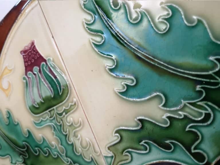 1 of the 31 Unique Antique Relief Tiles, circa 1920 S.A. Pavillions