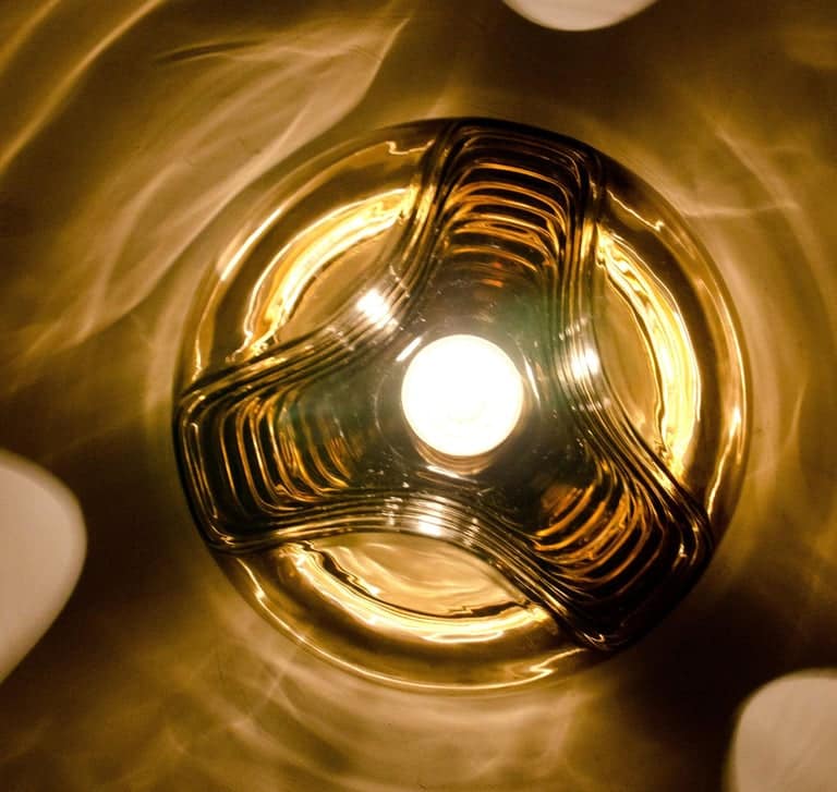 Set of Four-Light Fixtures Koch & Lowy, Two Sconces and Two Pedant Lights, 1970