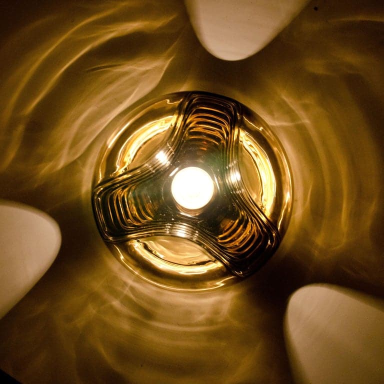 Set of Four-Light Fixtures Koch & Lowy, Two Sconces and Two Pedant Lights, 1970