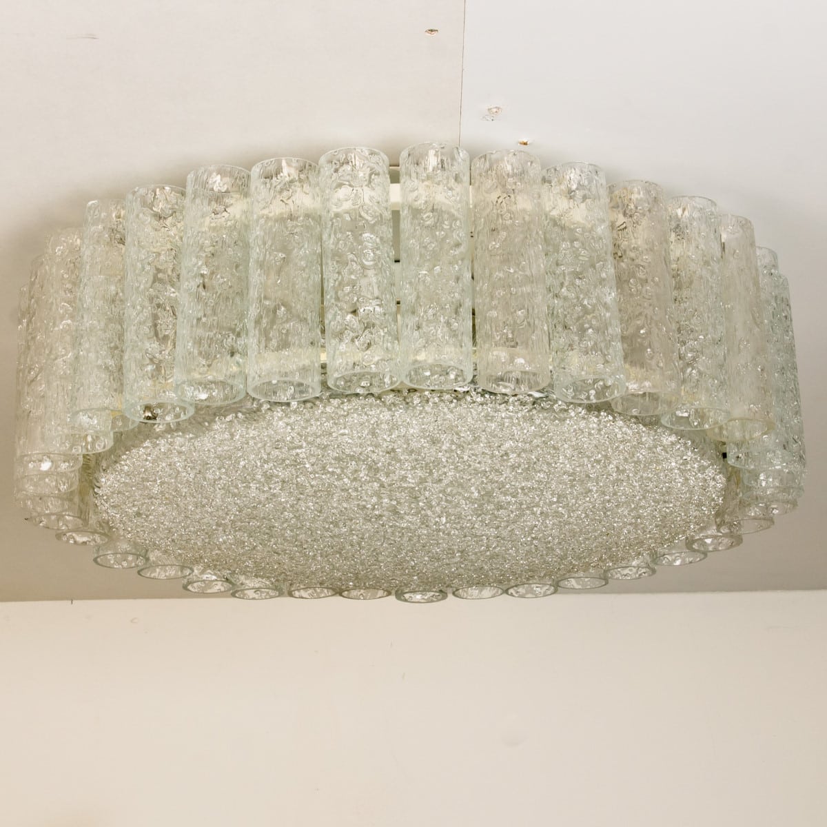 1 of the 3 Doria Clear Flush Mount Chandeliers, 1960