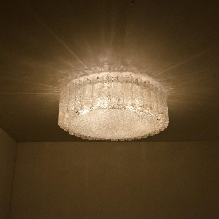 1 of the 3 Doria Clear Flush Mount Chandeliers, 1960