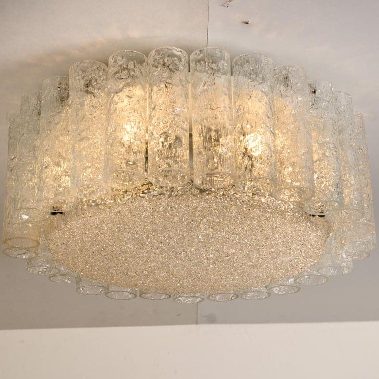 1 of the 3 Doria Clear Flush Mount Chandeliers, 1960