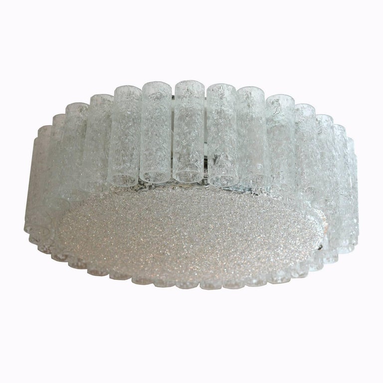 1 of the 3 Doria Clear Flush Mount Chandeliers, 1960