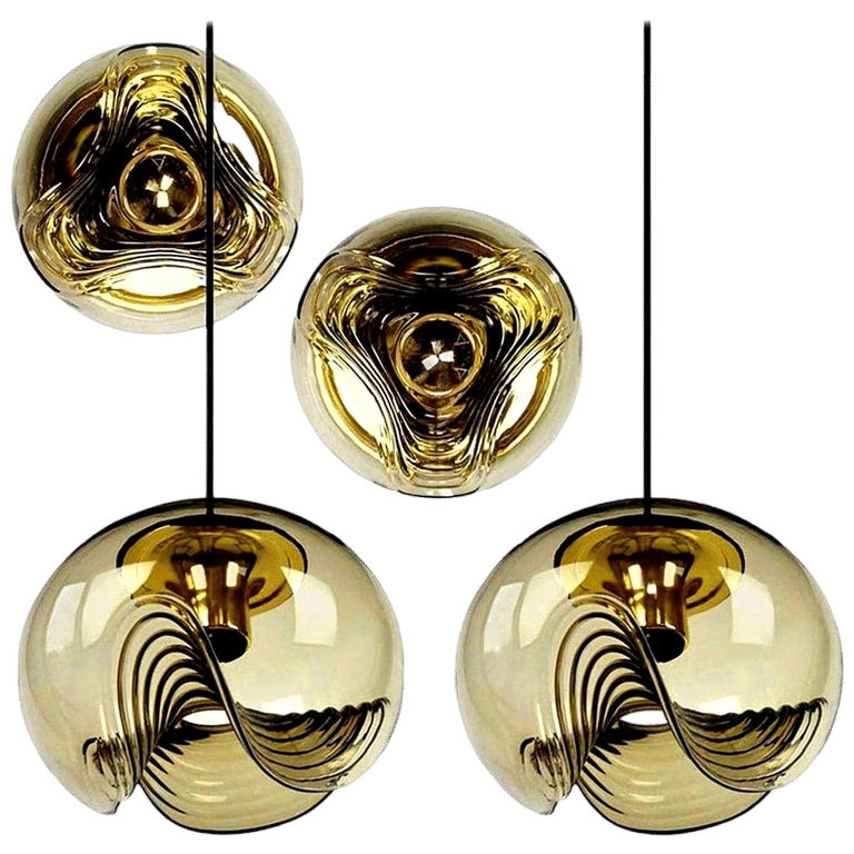 Set of Four-Light Fixtures Koch & Lowy, Two Sconces and Two Pedant Lights, 1970