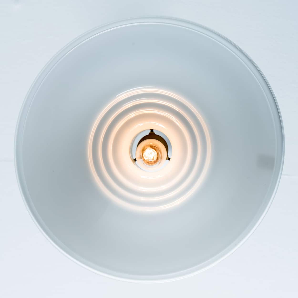 Pair of White Holmegaard Hanging Lamps by Michael Bang, 1970