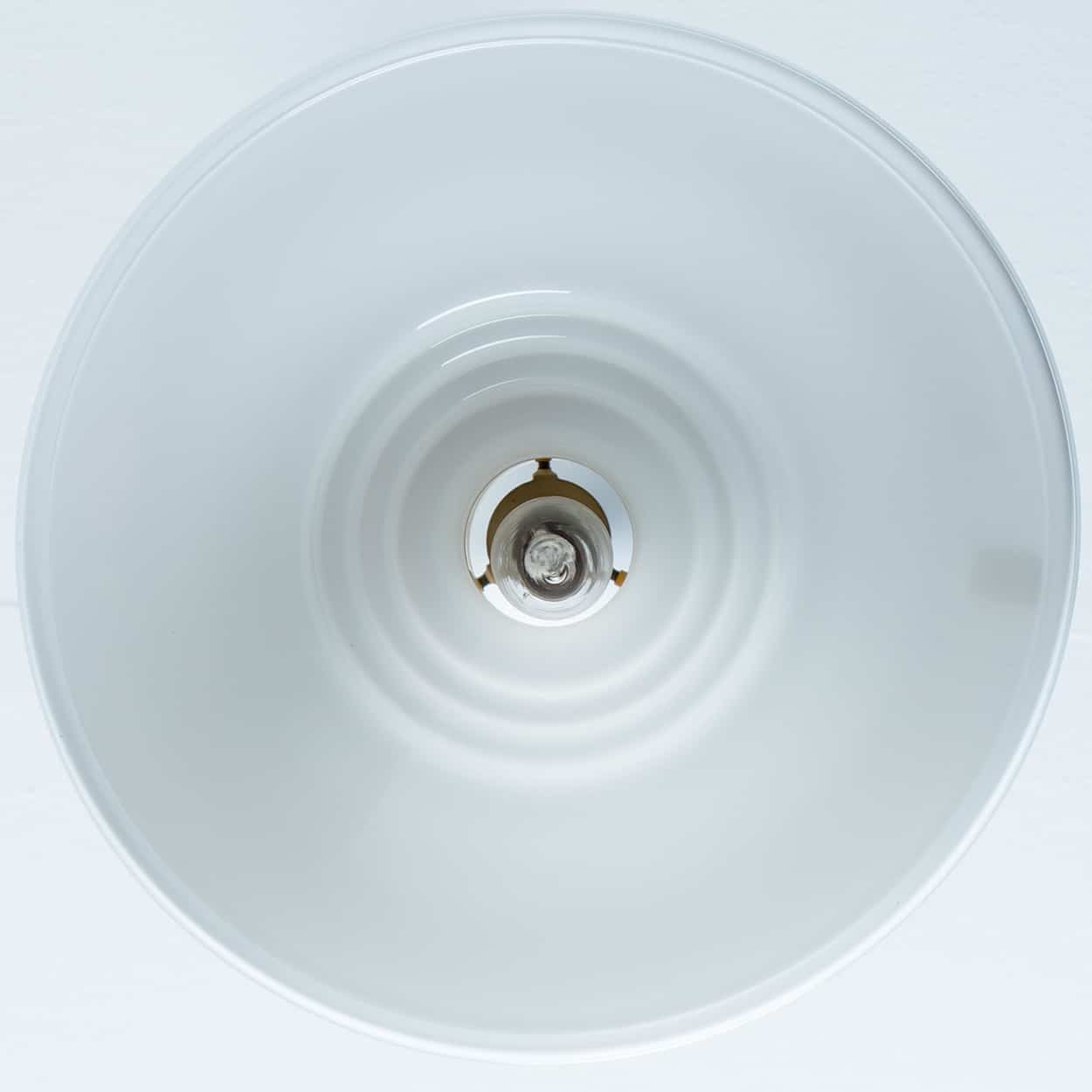 Pair of White Holmegaard Hanging Lamps by Michael Bang, 1970