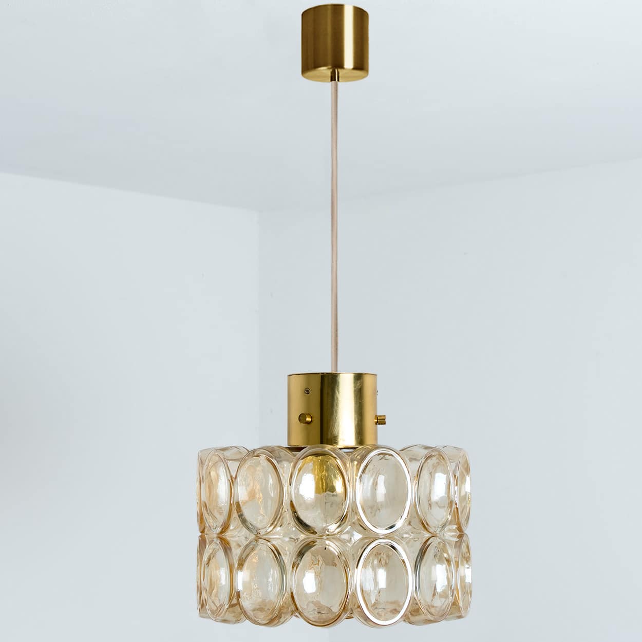 Set of Two Glass Pedants by Helena Tynell for Glashütte Limburg, 1960