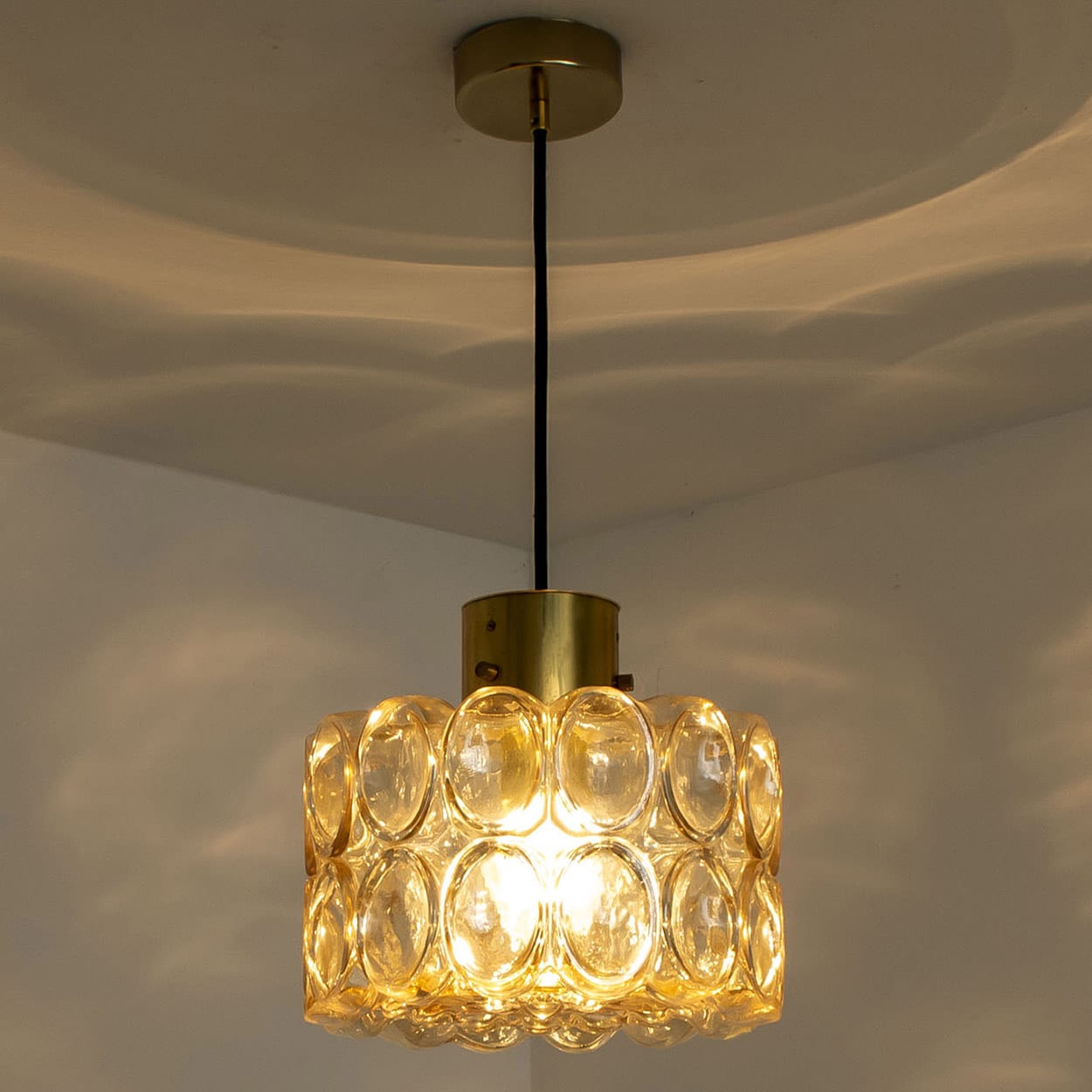 Set of Two Glass Pedants by Helena Tynell for Glashütte Limburg, 1960