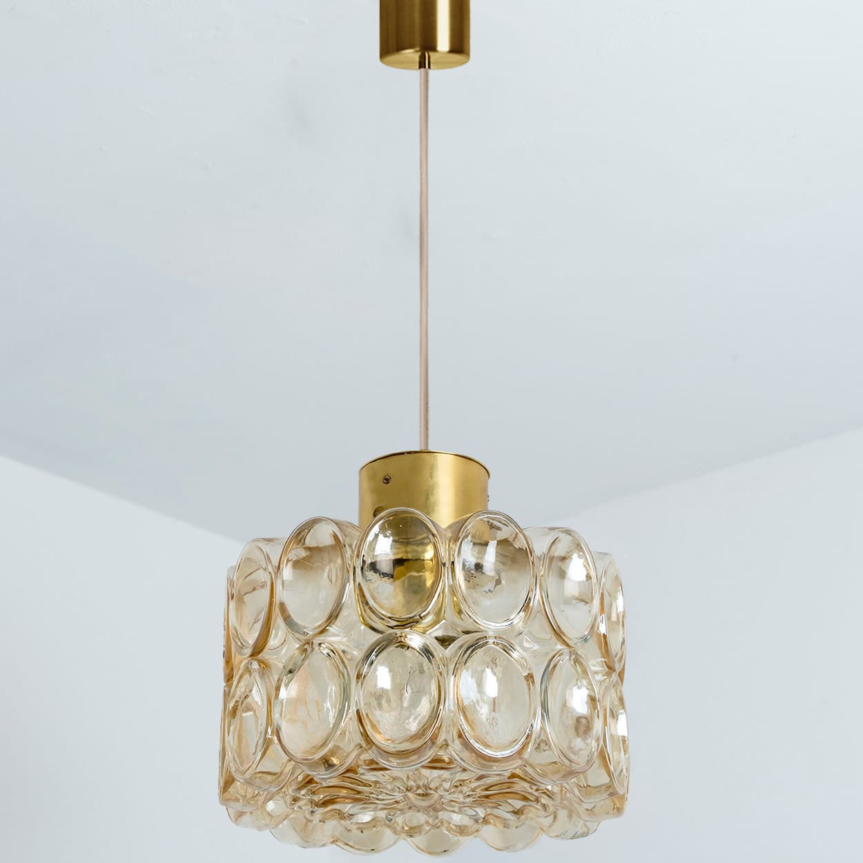 Set of Two Glass Pedants by Helena Tynell for Glashütte Limburg, 1960