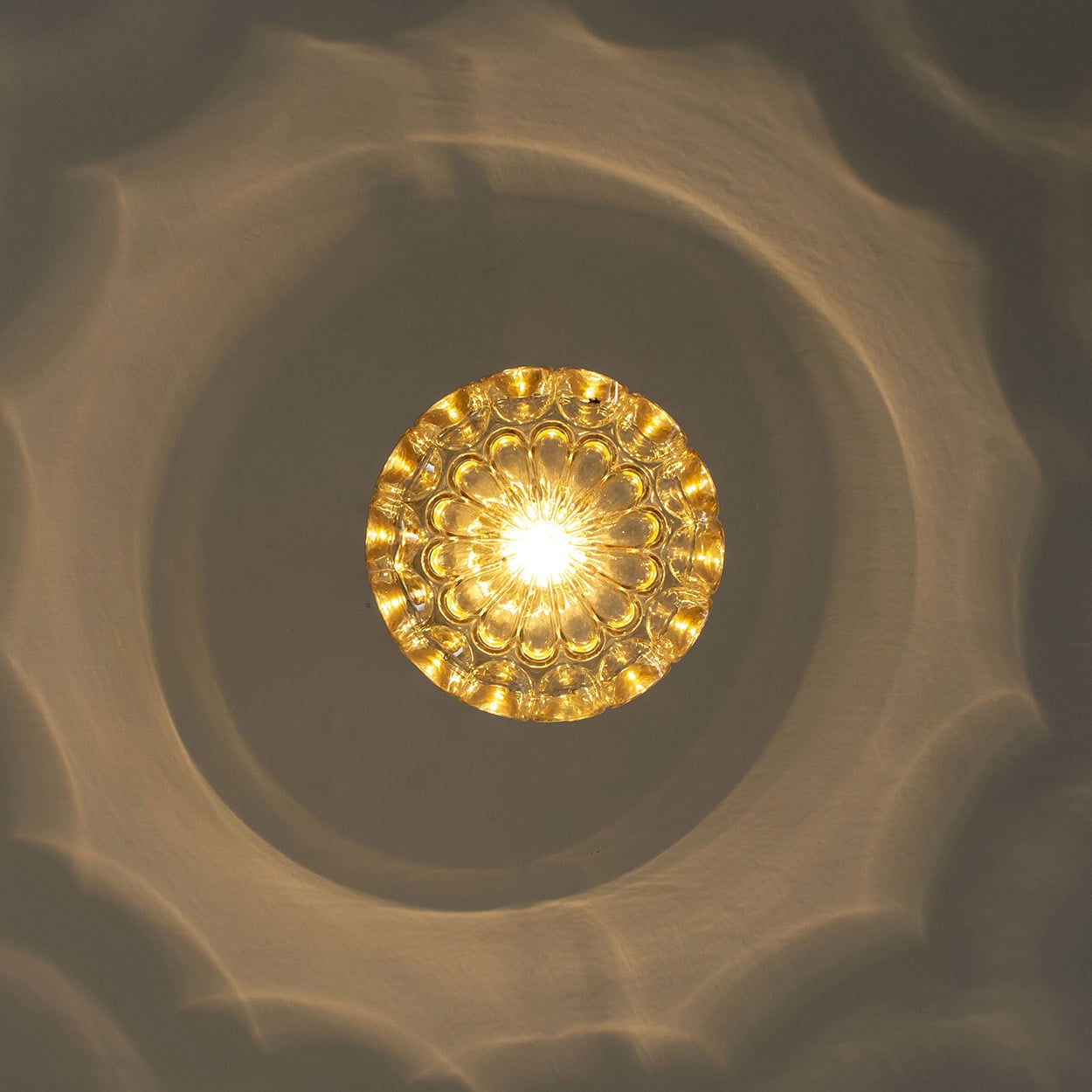 Set of Two Glass Pedants by Helena Tynell for Glashütte Limburg, 1960