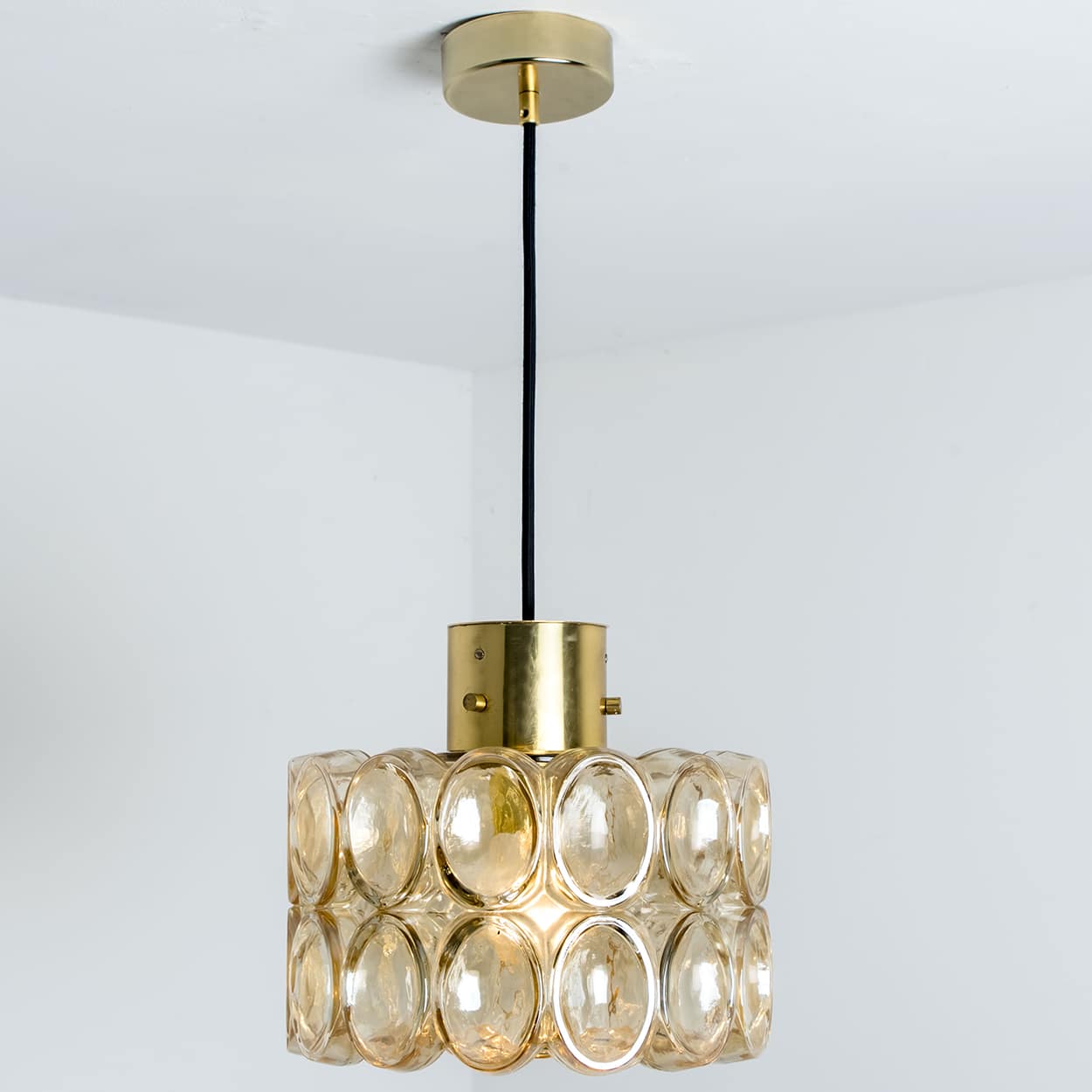 Set of Two Glass Pedants by Helena Tynell for Glashütte Limburg, 1960