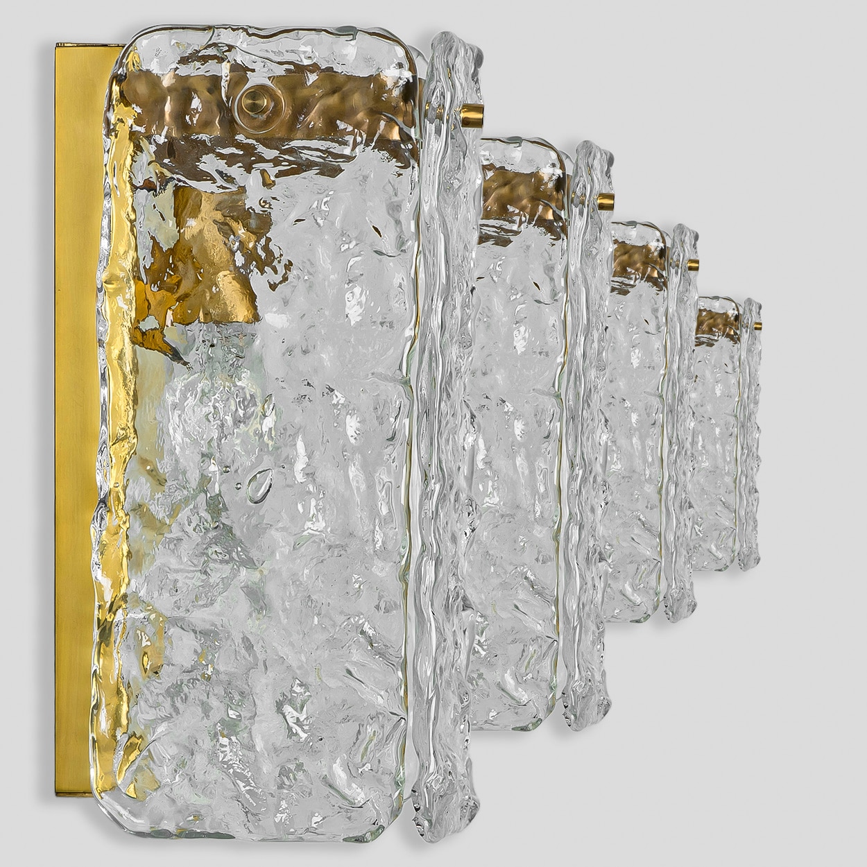 Several Structured Glass Wall Lights, Germany