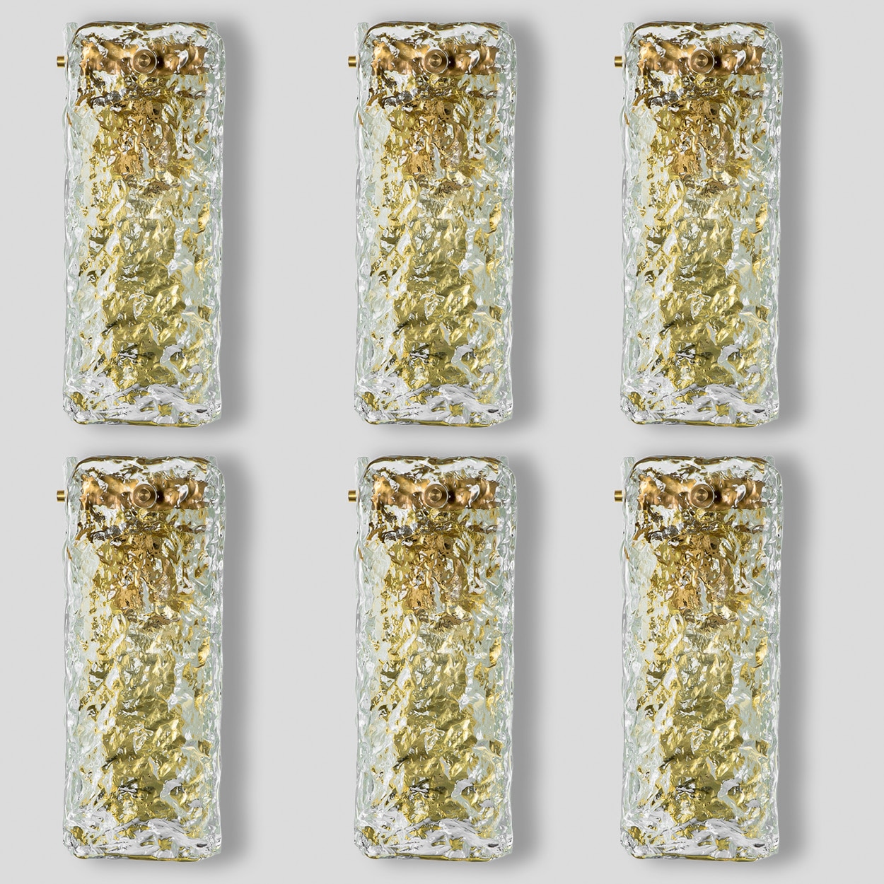 Several Structured Glass Wall Lights, Germany