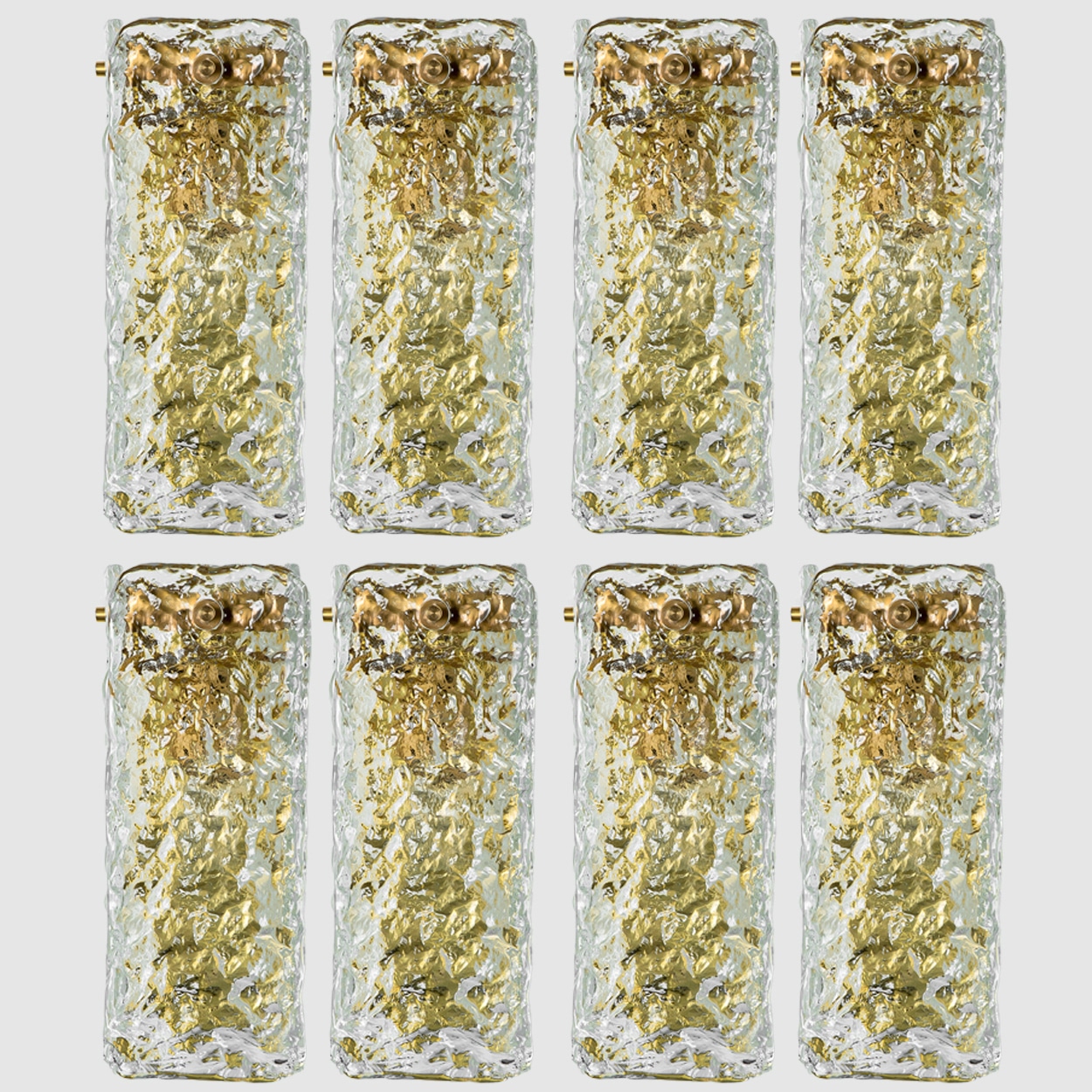 Several Structured Glass Wall Lights, Germany