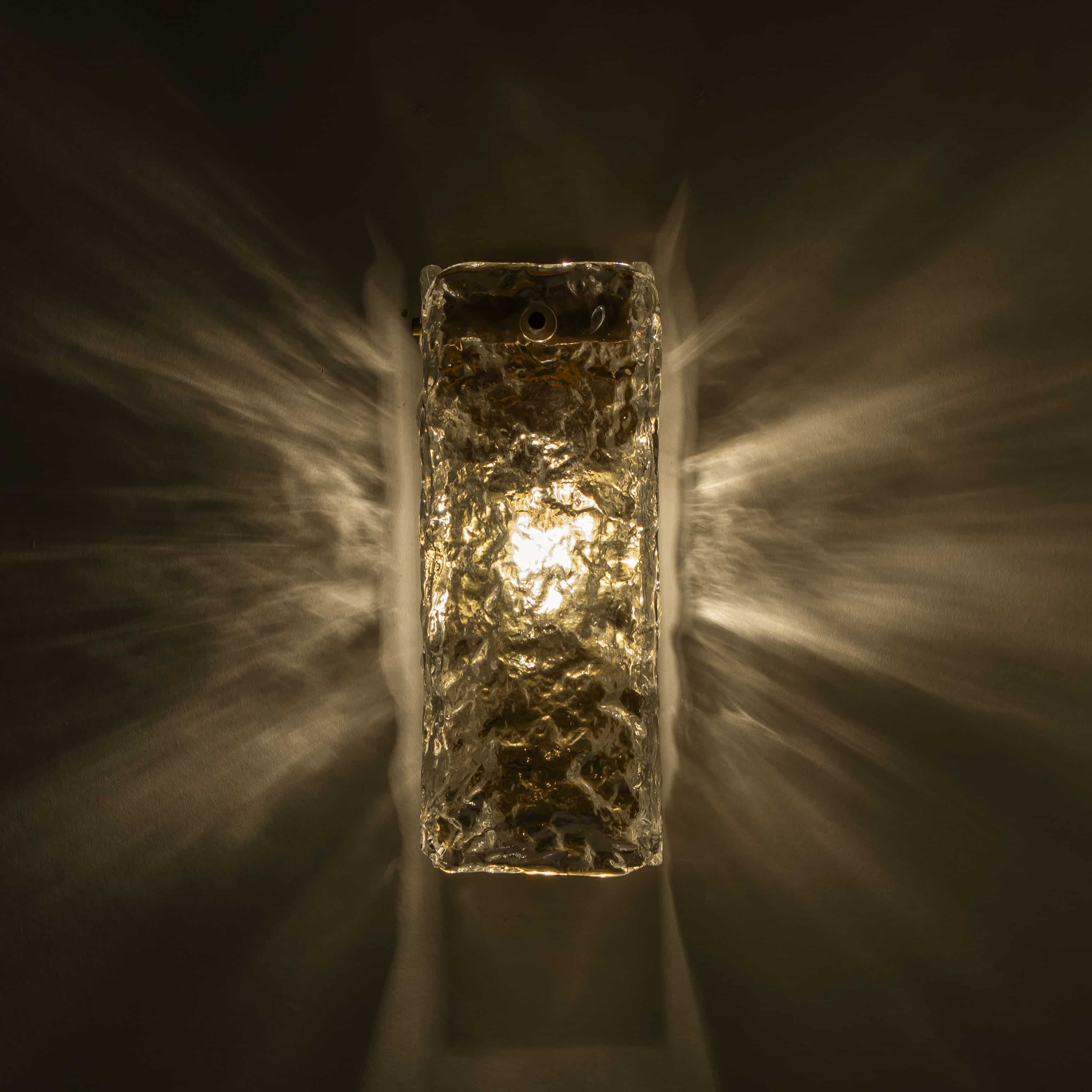 Several Structured Glass Wall Lights, Germany