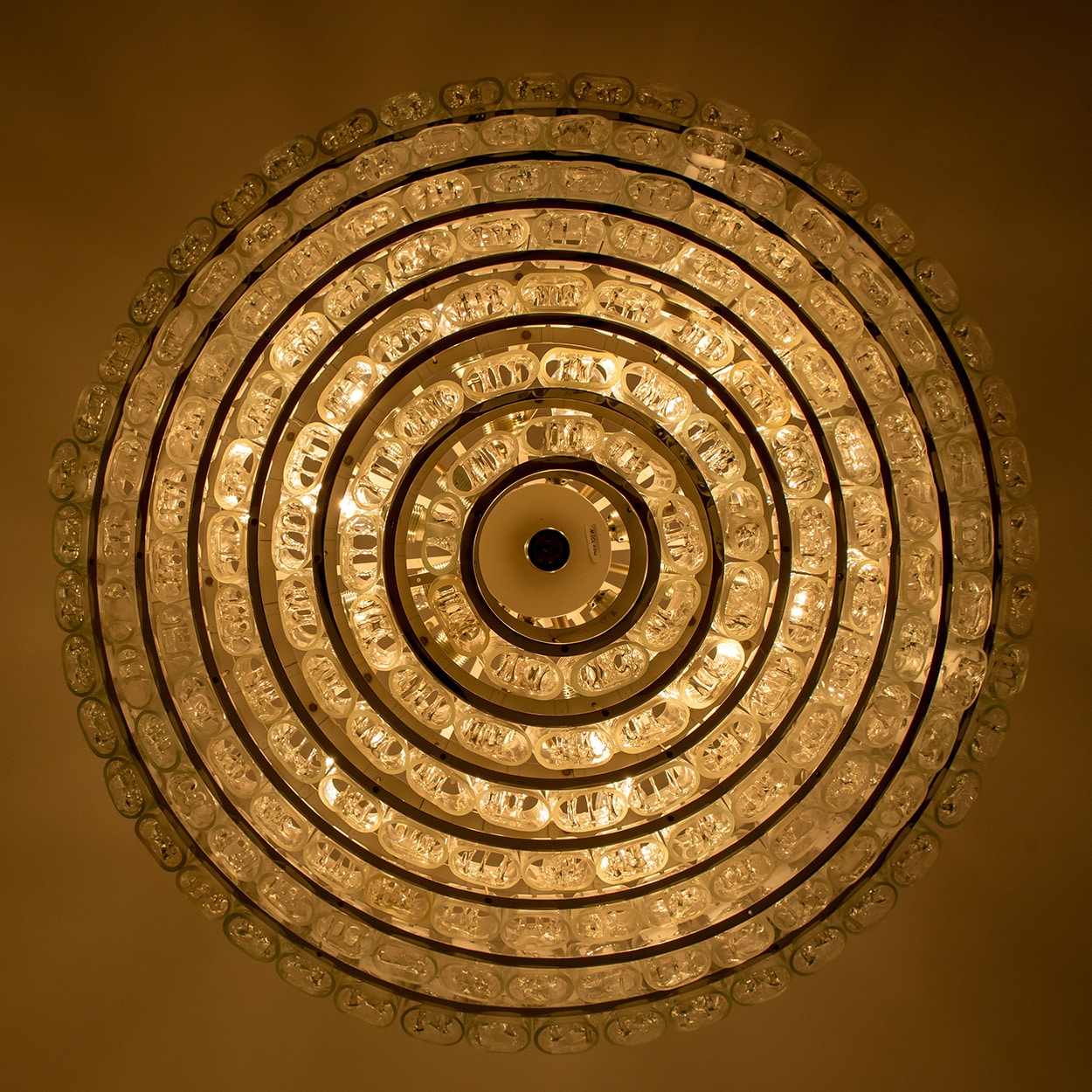 1 of the 4 Huge XXL Giant Ballroom Light Fixtures, 1970s