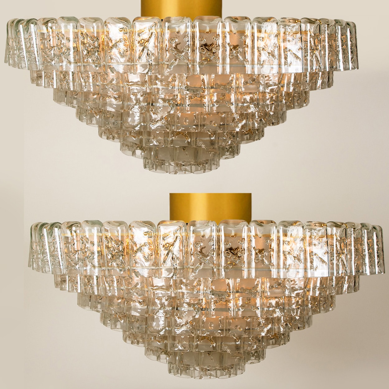 1 of the 4 Huge XXL Giant Ballroom Light Fixtures, 1970s