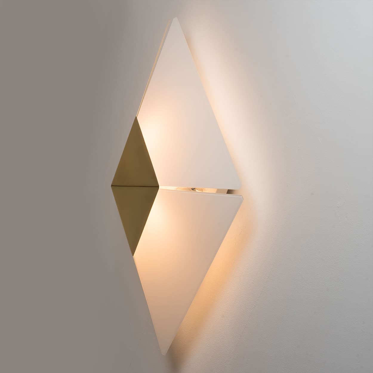 1 of the 4 Pyramid Shaped Flush Mounts by J.T.Kalmar, 1970