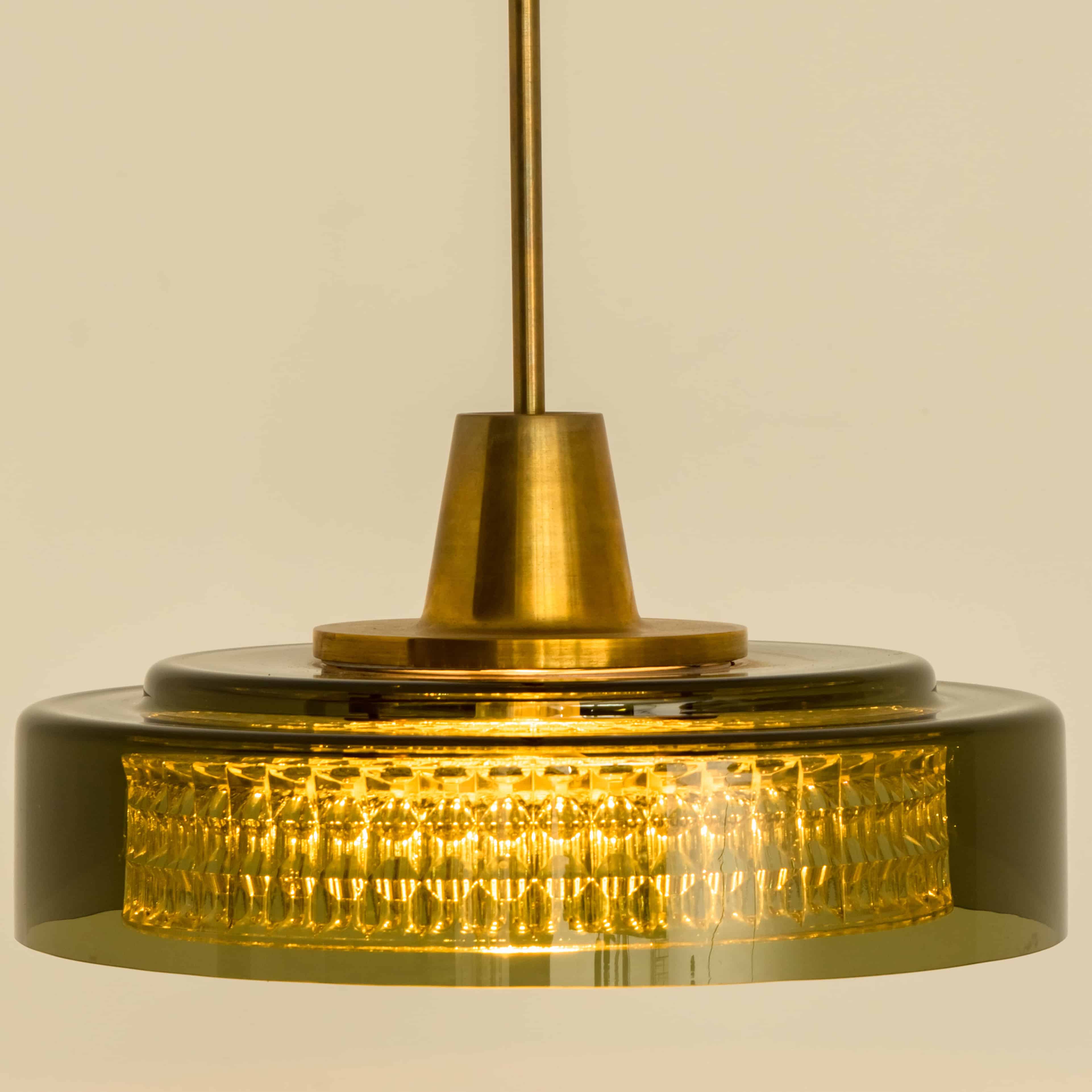 Pair of Glass Pendants by Carl Fagerlund for Orrefors, 1960s