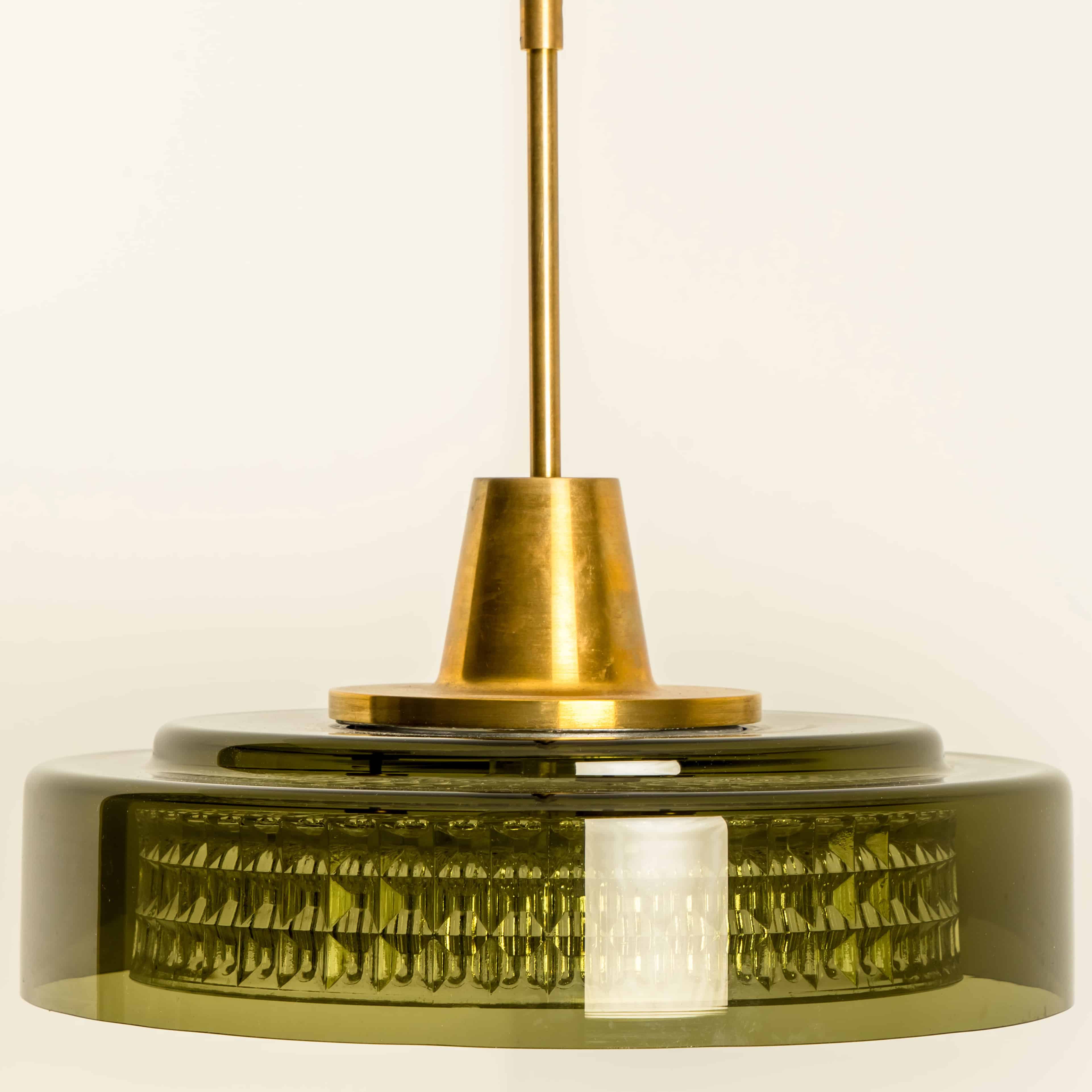 Pair of Glass Pendants by Carl Fagerlund for Orrefors, 1960s