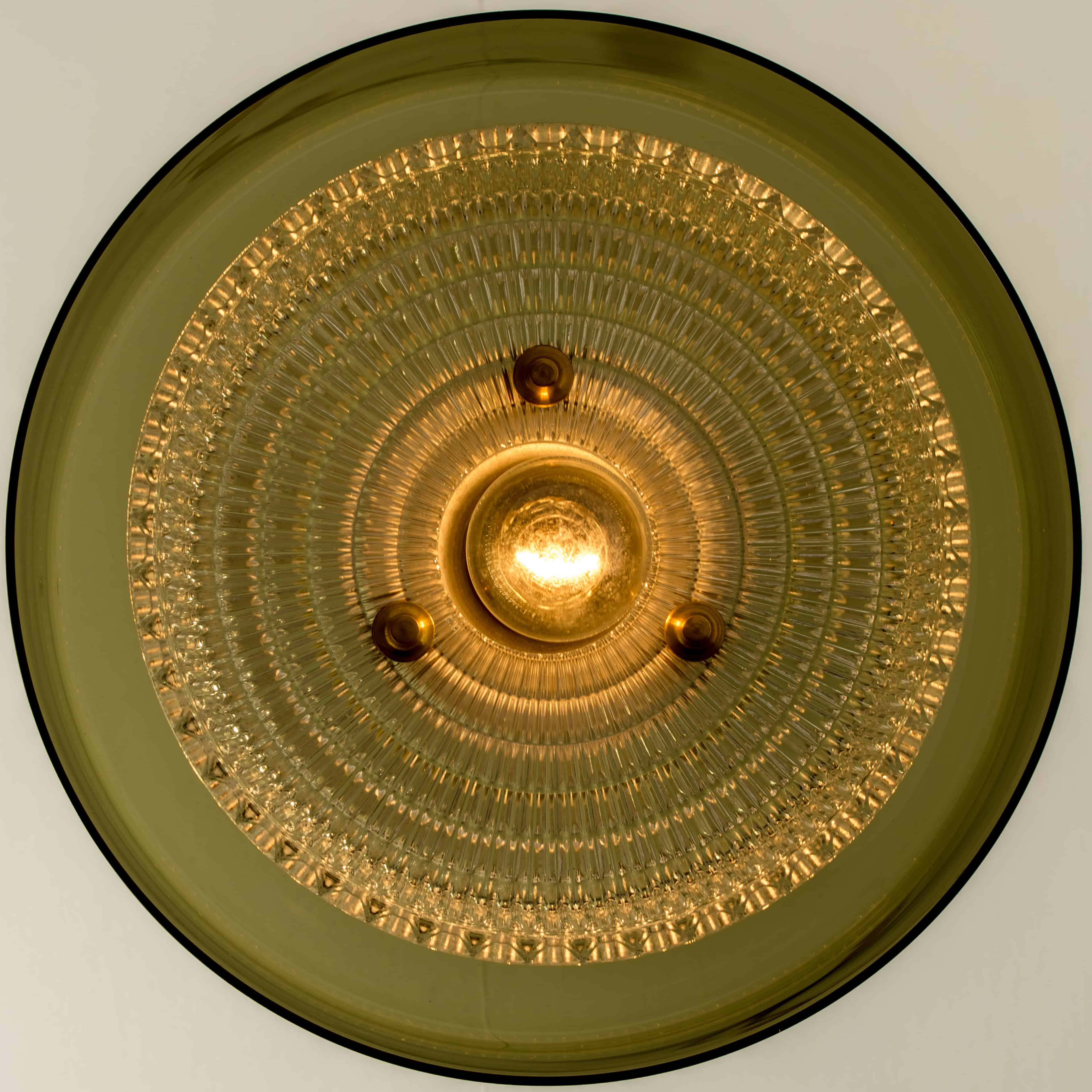 Pair of Glass Pendants by Carl Fagerlund for Orrefors, 1960s