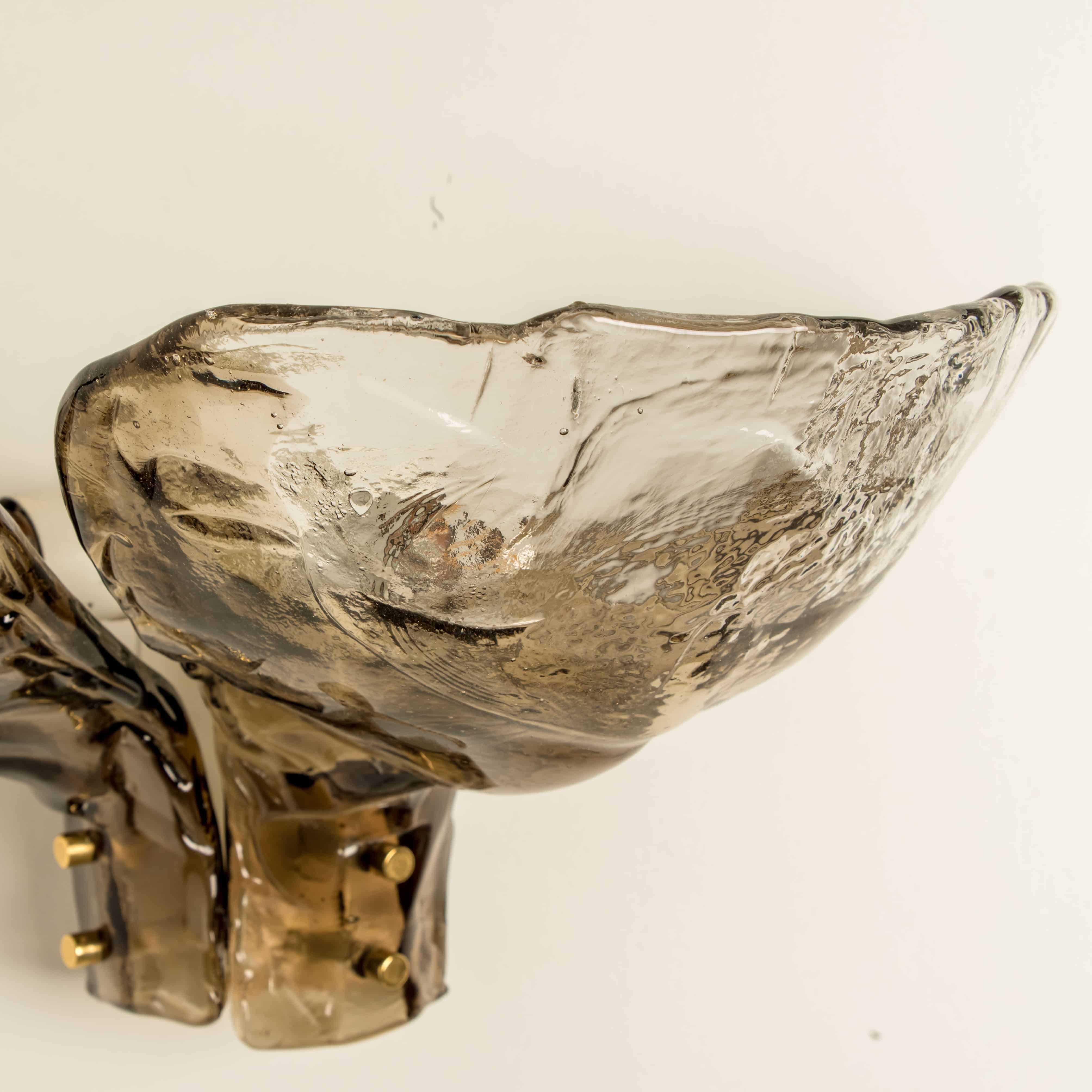 1 of the 2 pairs Extra Large J.T. Kalmar Wall Lights, 1970