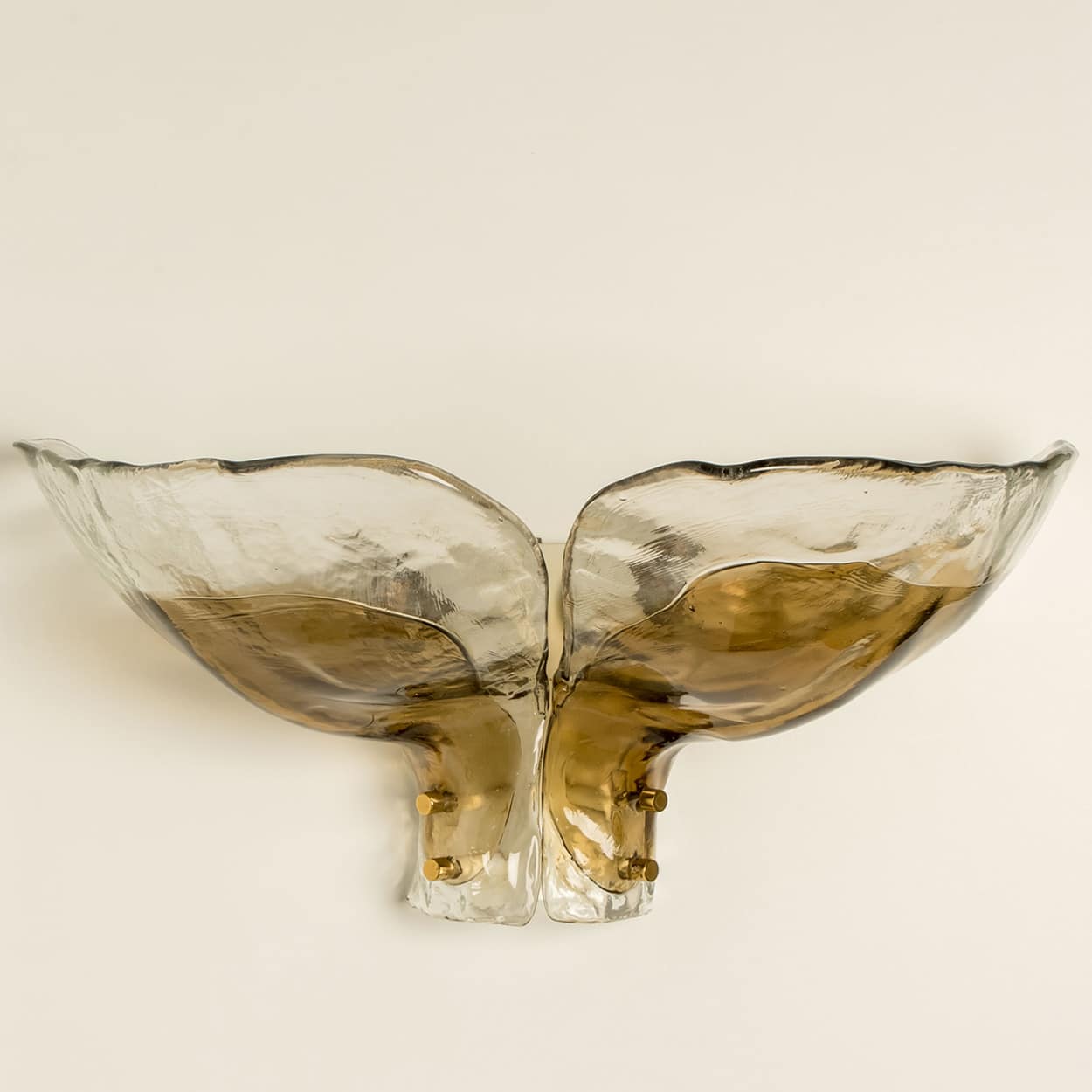 1 of the 2 pairs Extra Large J.T. Kalmar Wall Lights, 1970