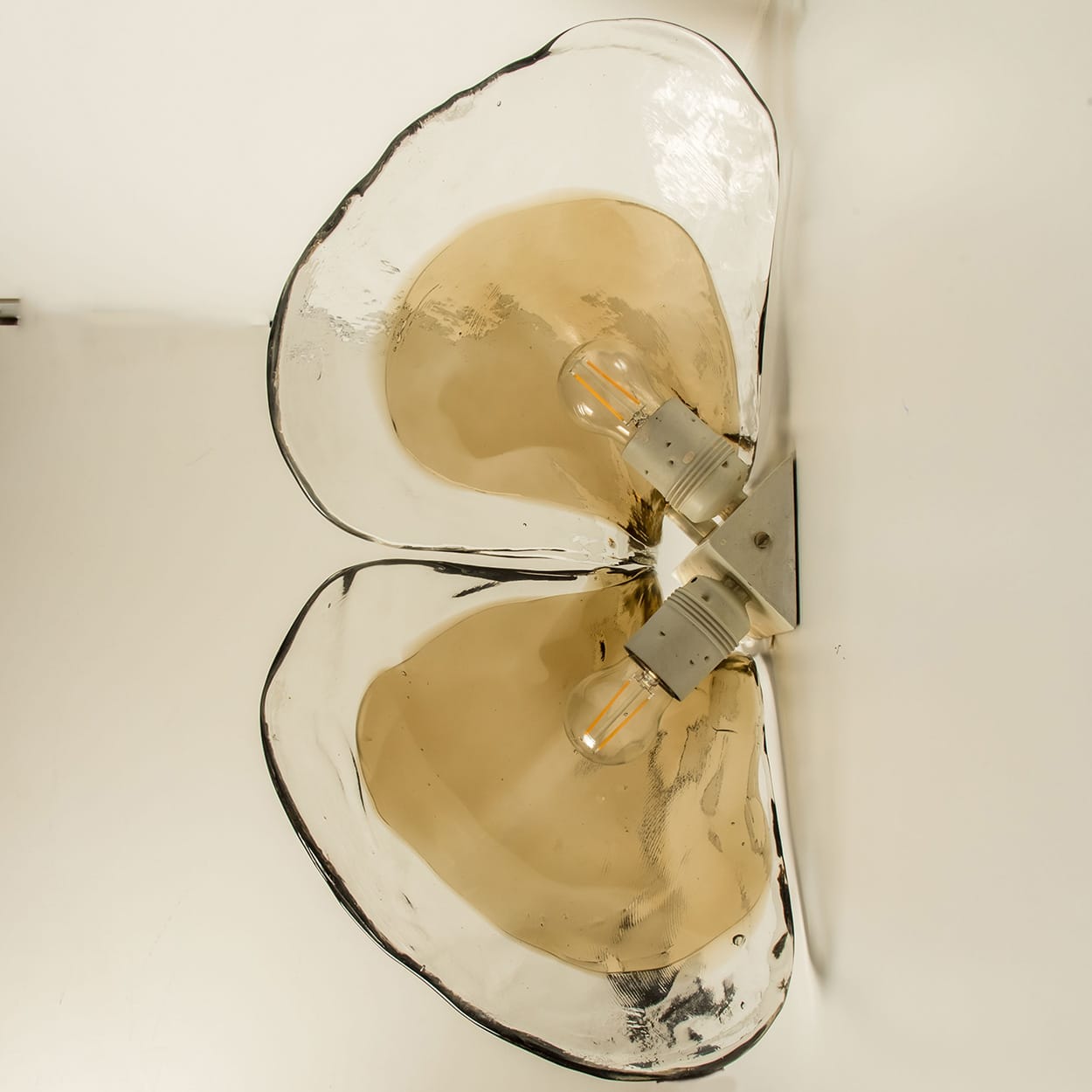 1 of the 2 pairs Extra Large J.T. Kalmar Wall Lights, 1970