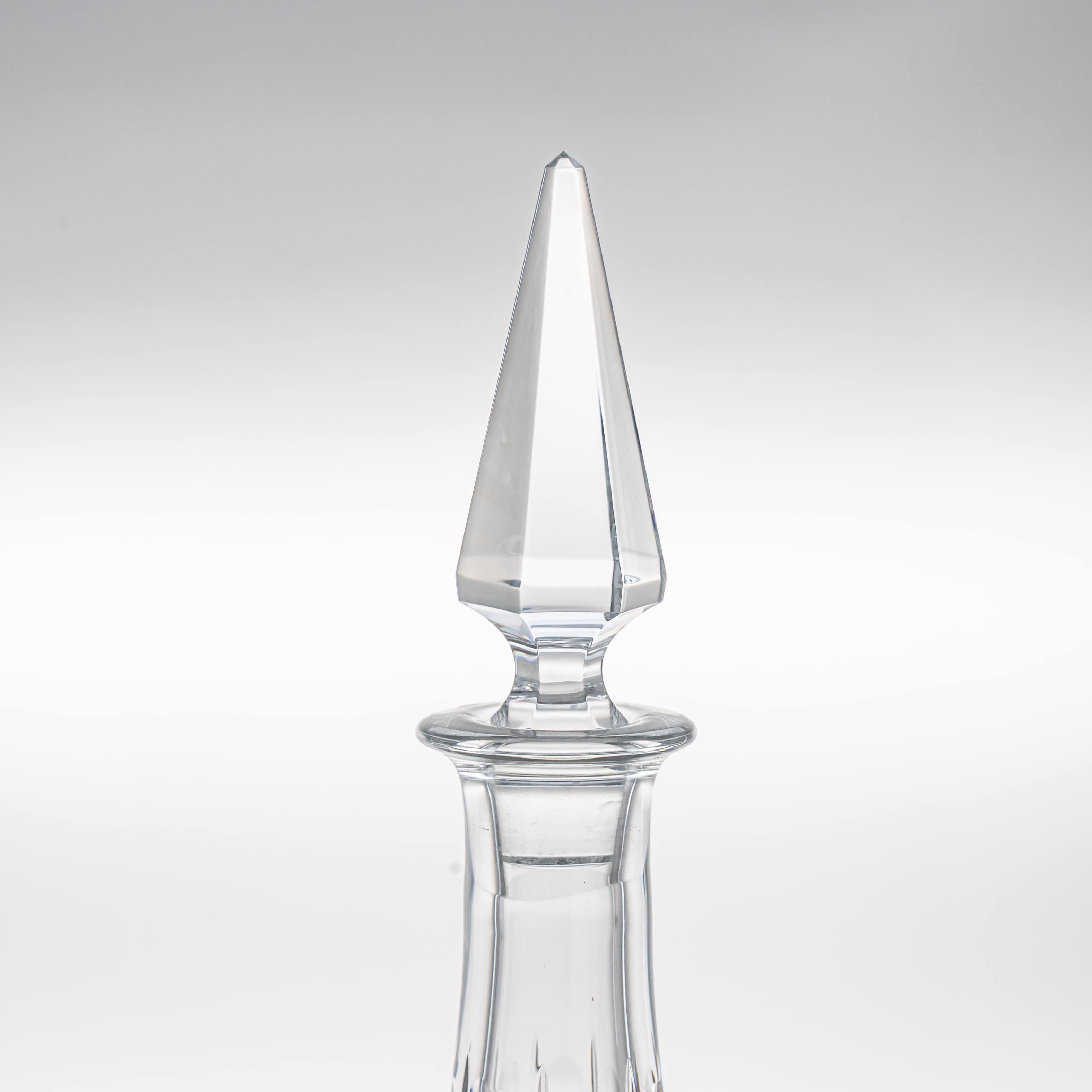 1 of the 2 Baccarat Structured Exquise Clear Crystal Carafe, France