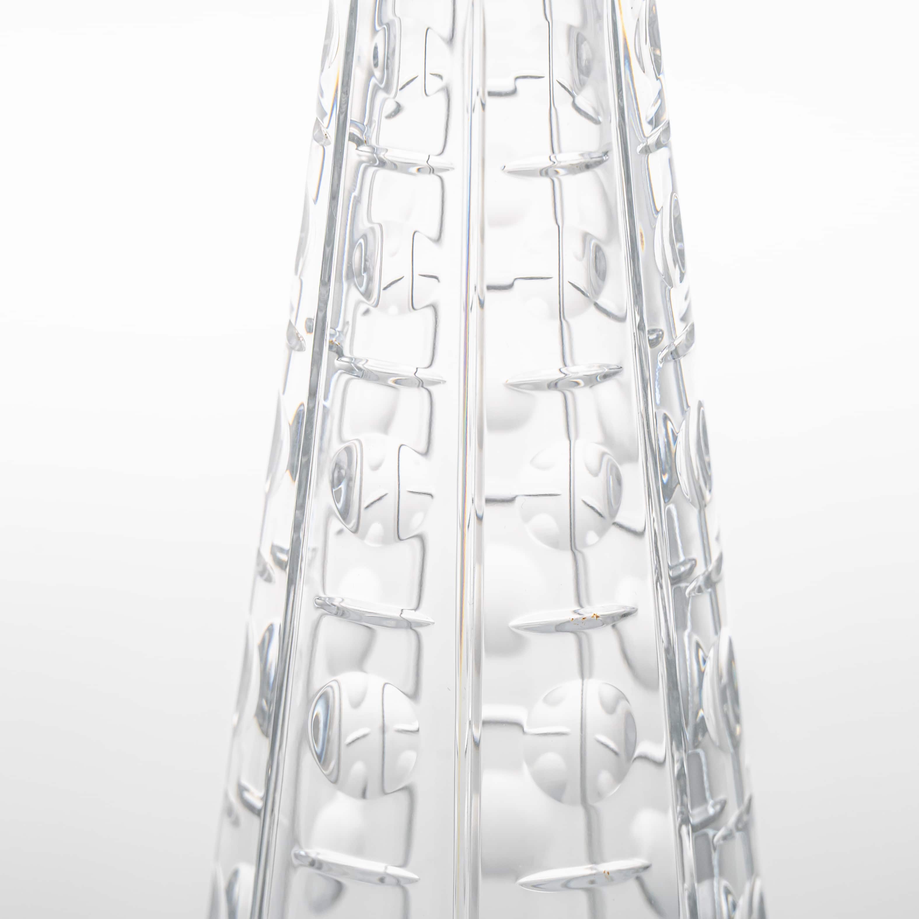 1 of the 2 Baccarat Structured Exquise Clear Crystal Carafe, France