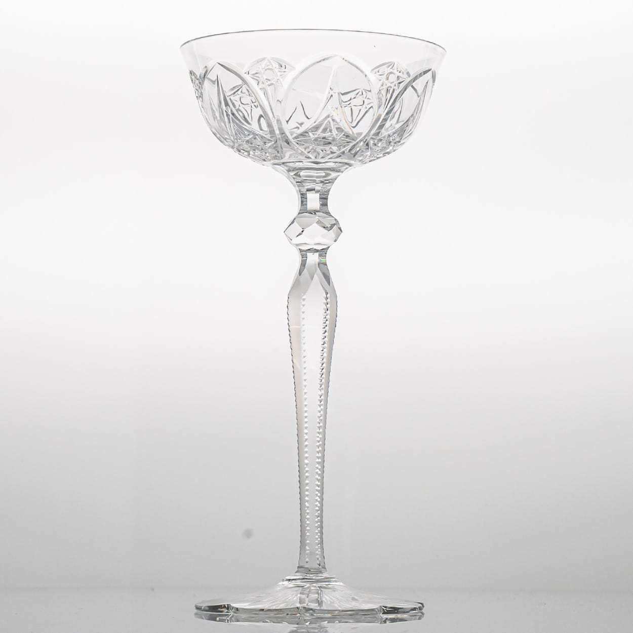 Set of 6 Exquise Baccarat Crystal Pieces, France