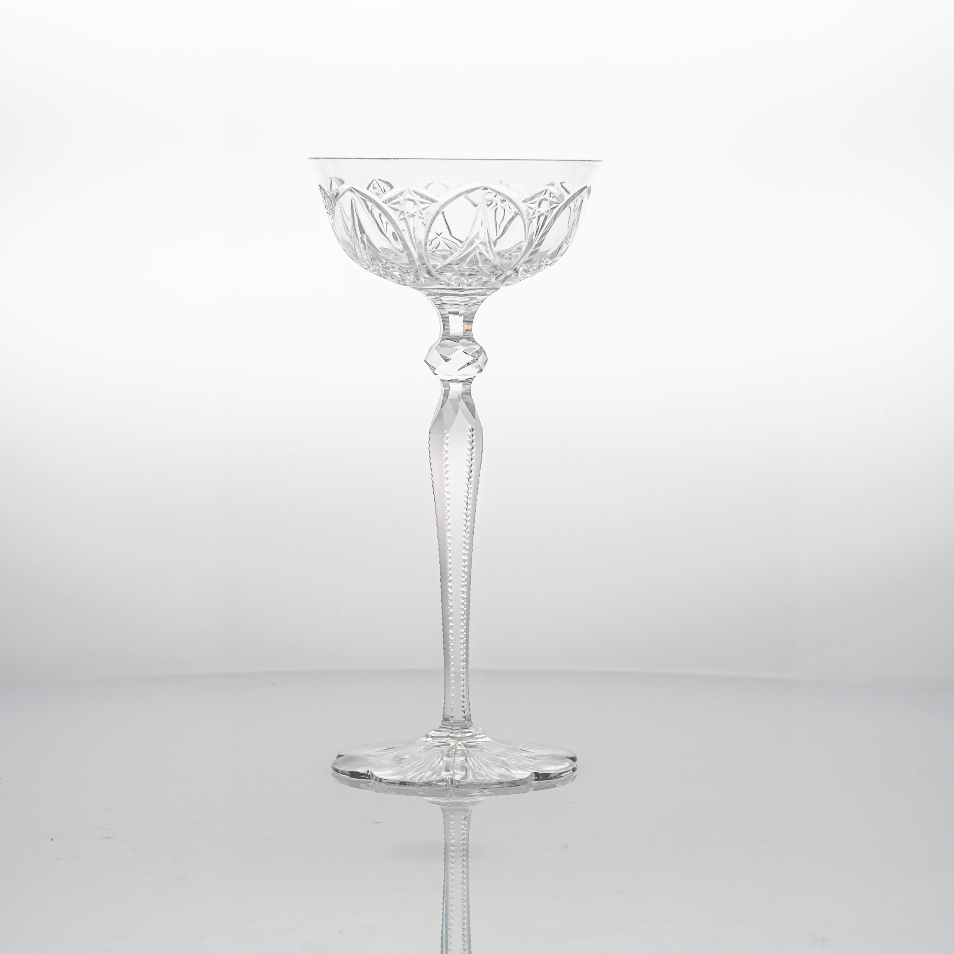 Set of 6 Exquise Baccarat Crystal Pieces, France