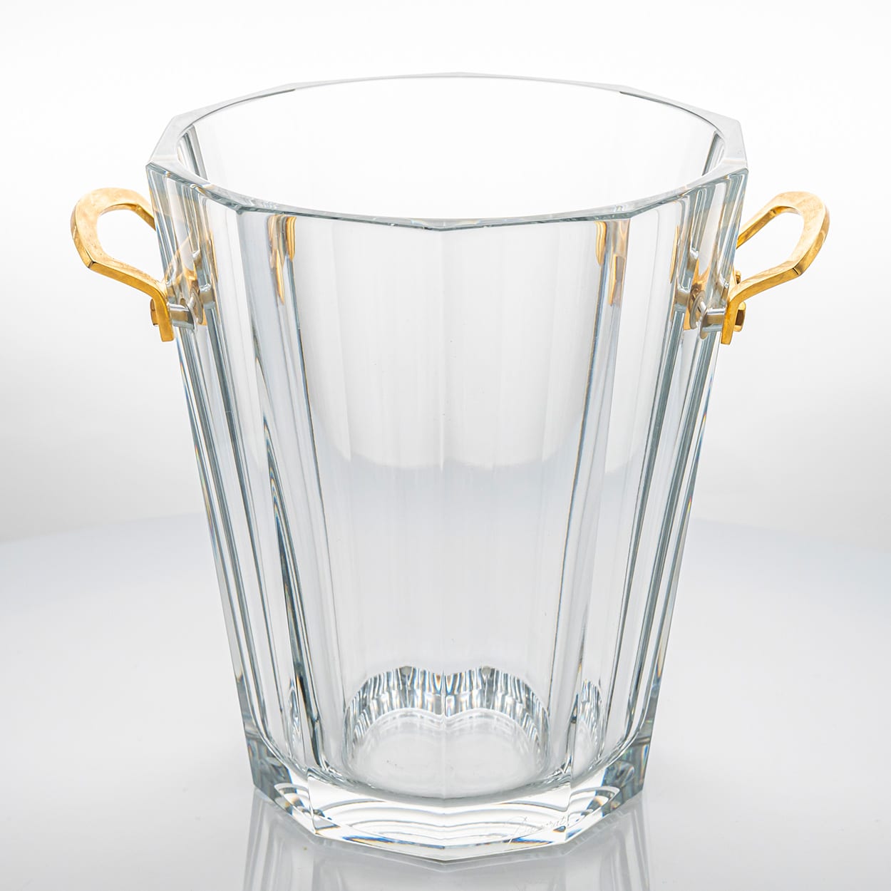 Pair of 2 Baccarat Crystal Glasses with Wine Cooler, France