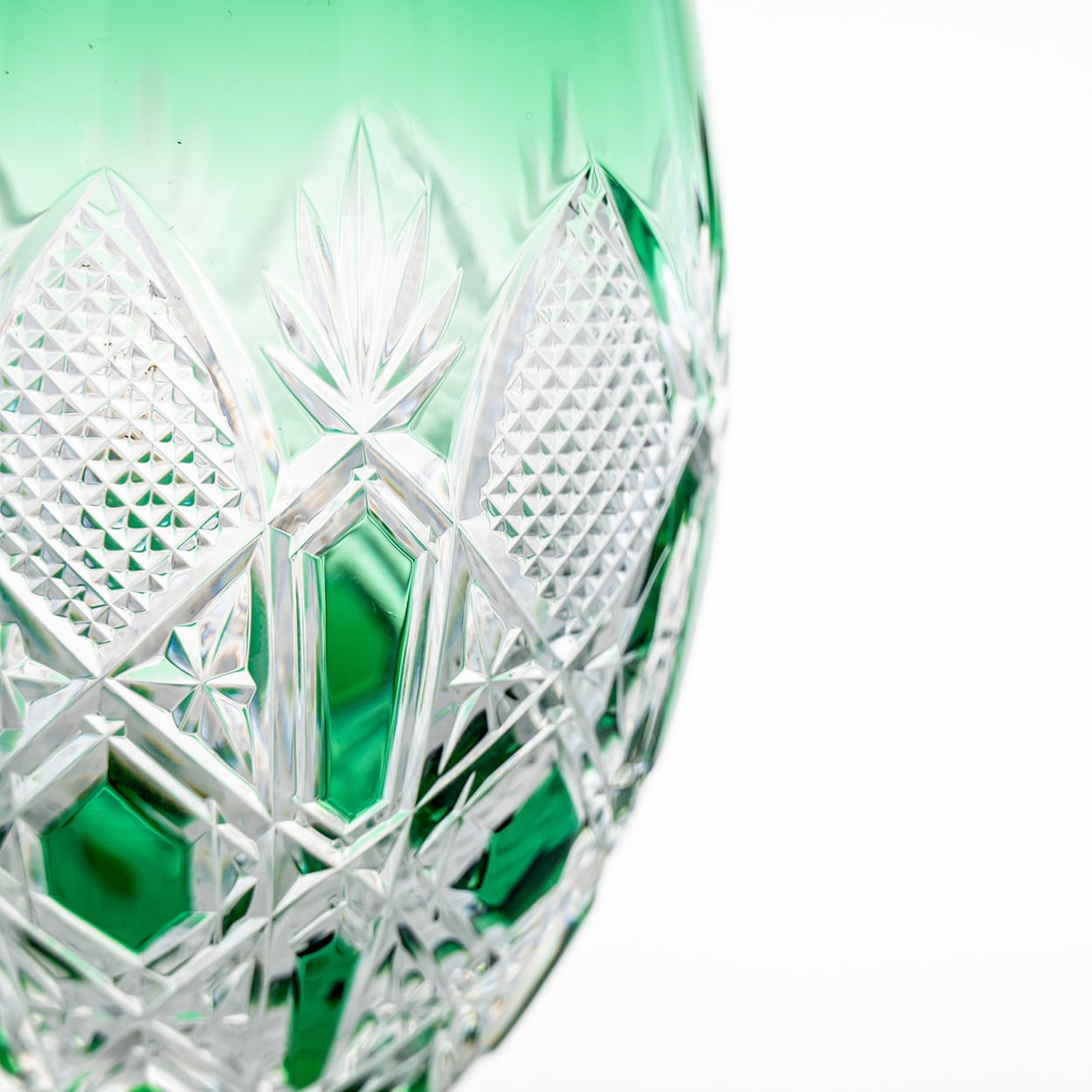 Set of 4 Multicolor Baccarat Crystal Tsar Glasses, France