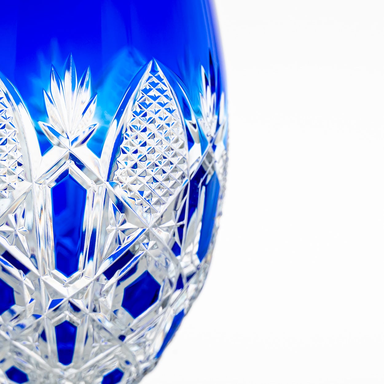 Set of 4 Multicolor Baccarat Crystal Tsar Glasses, France