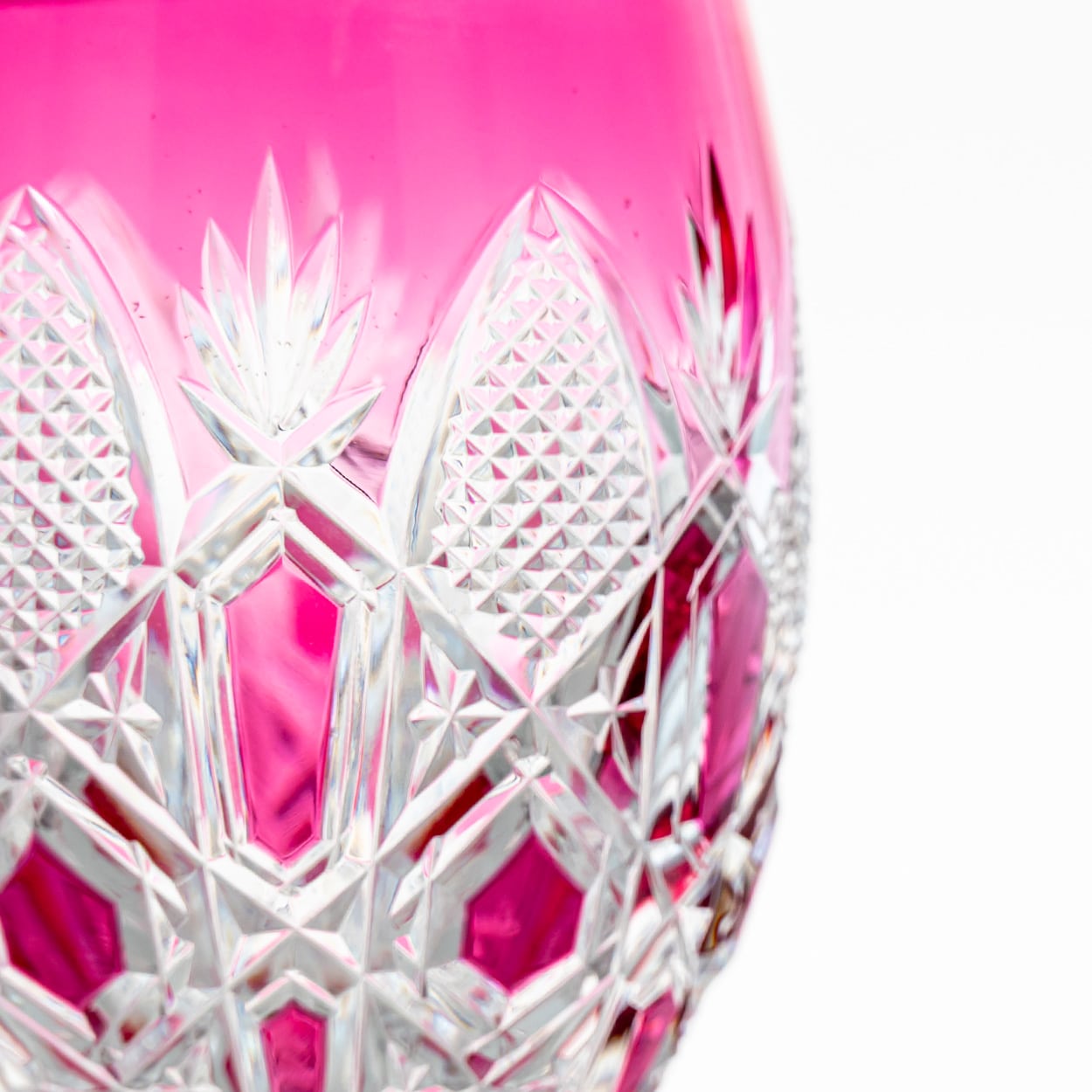 Set of 4 Multicolor Baccarat Crystal Tsar Glasses, France