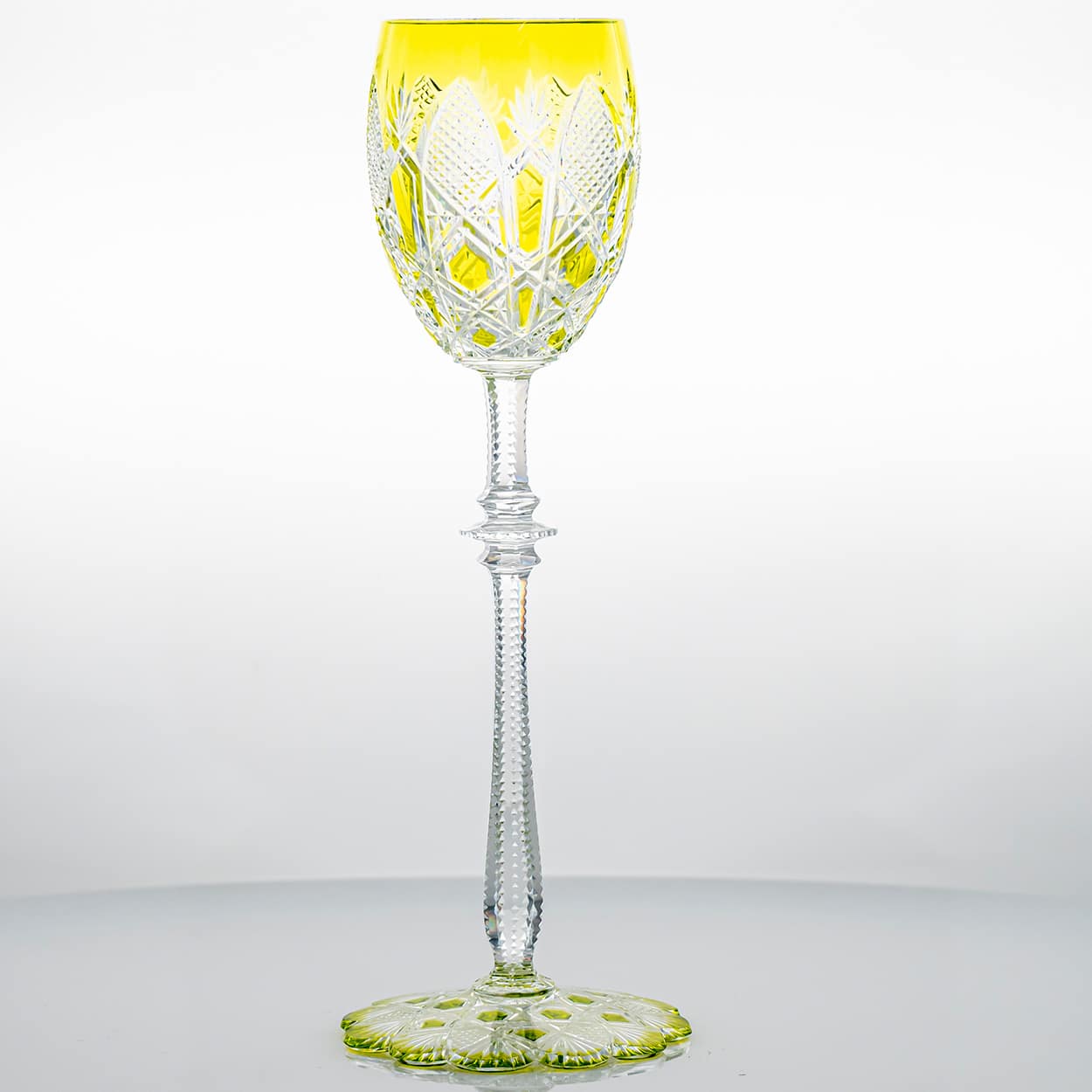 Set of 4 Multicolor Baccarat Crystal Tsar Glasses, France