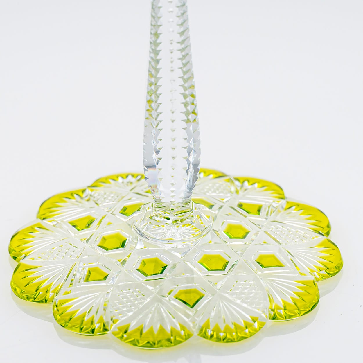 Set of 4 Multicolor Baccarat Crystal Tsar Glasses, France